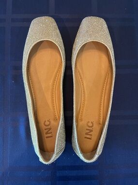 INC International Concepts Rhinestone Ballet Flats